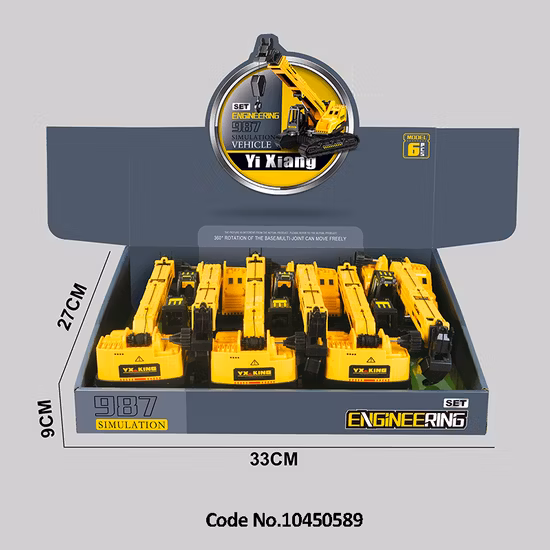 Reibungs-LKW-Metall-Baufahrzeuge-Kran-Auto-Kinderspielzeug